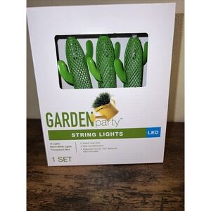 Cactus‎ Metal LED 10 String Lights Set-Garden Party-New
